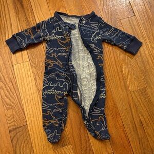 Carter's Blue Dinosaur Print Footie